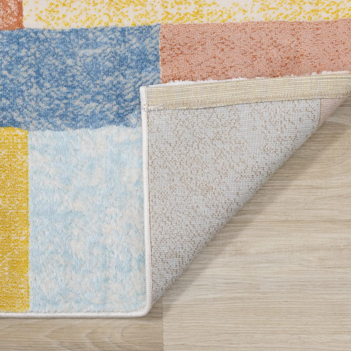 KALI Red Yellow Blue, Shape Rug