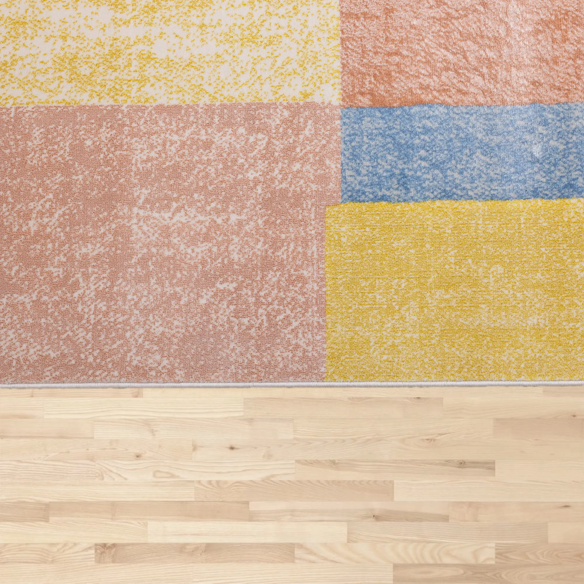 KALI Red Yellow Blue, Shape Rug