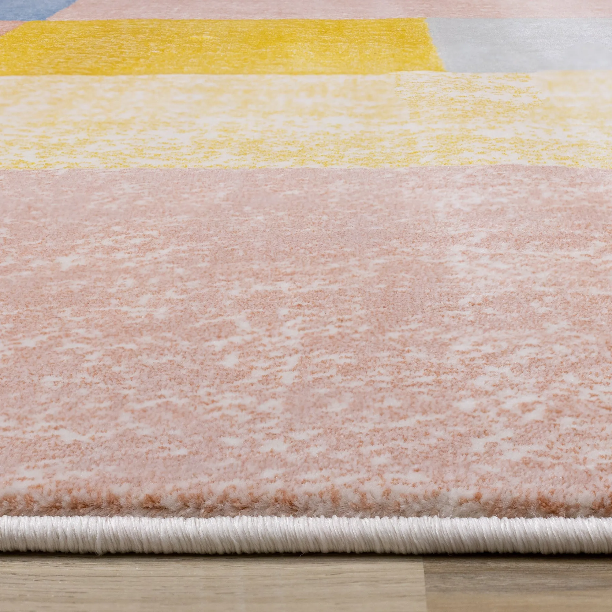 KALI Red Yellow Blue, Shape Rug