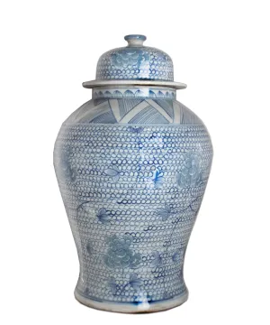 Large Blue & White Ginger Jar