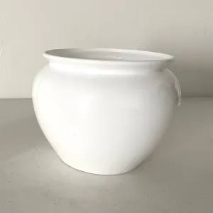 Large White Jardinere Plastic Vase