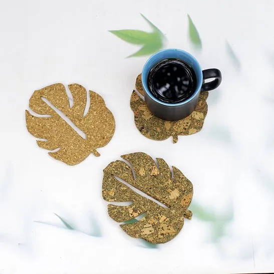 Leaf Coasters (Set of 4) - Green