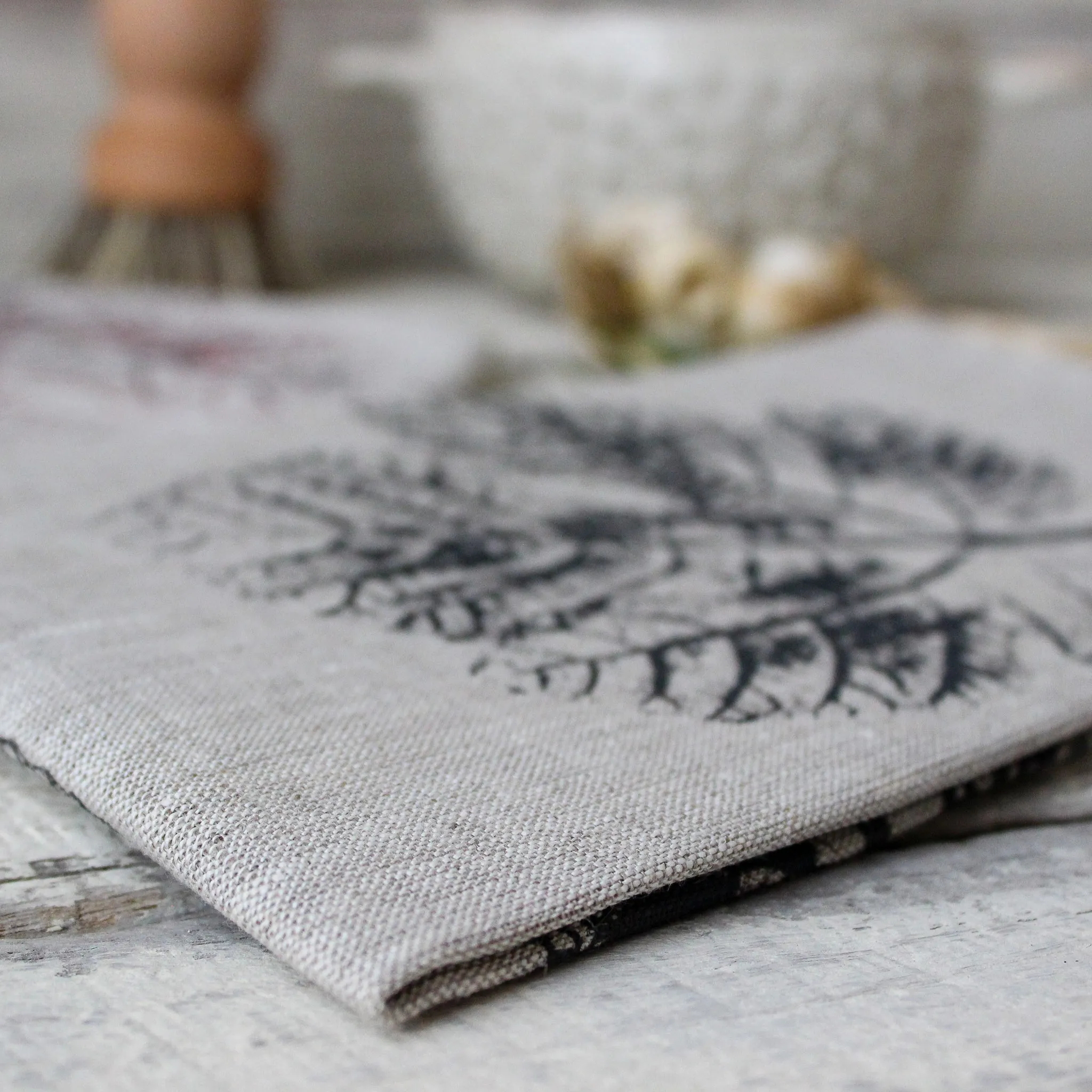 Leaf Printed Tea Towels