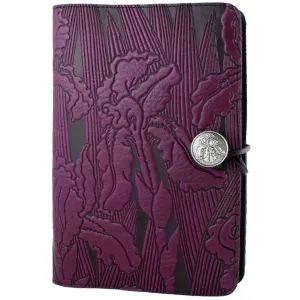 Leather Refillable Journal Notebook, Iris