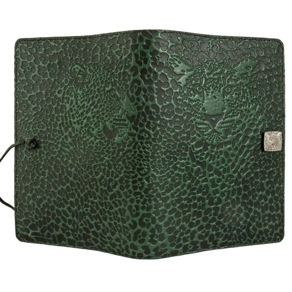Leather Refillable Journal Notebook, Leopard
