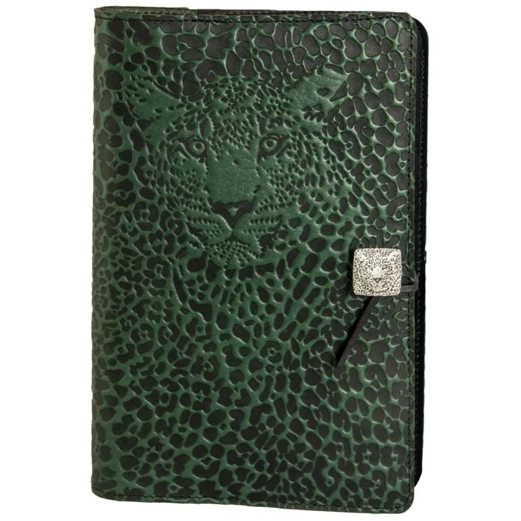 Leather Refillable Journal Notebook, Leopard