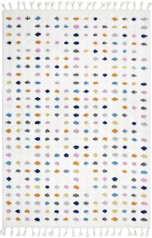 Madrid 290cm x 200cm Polka Dot Pattern Rug - Multi Colour