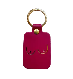 Magenta Key Chain Boob by Ark Colour Design