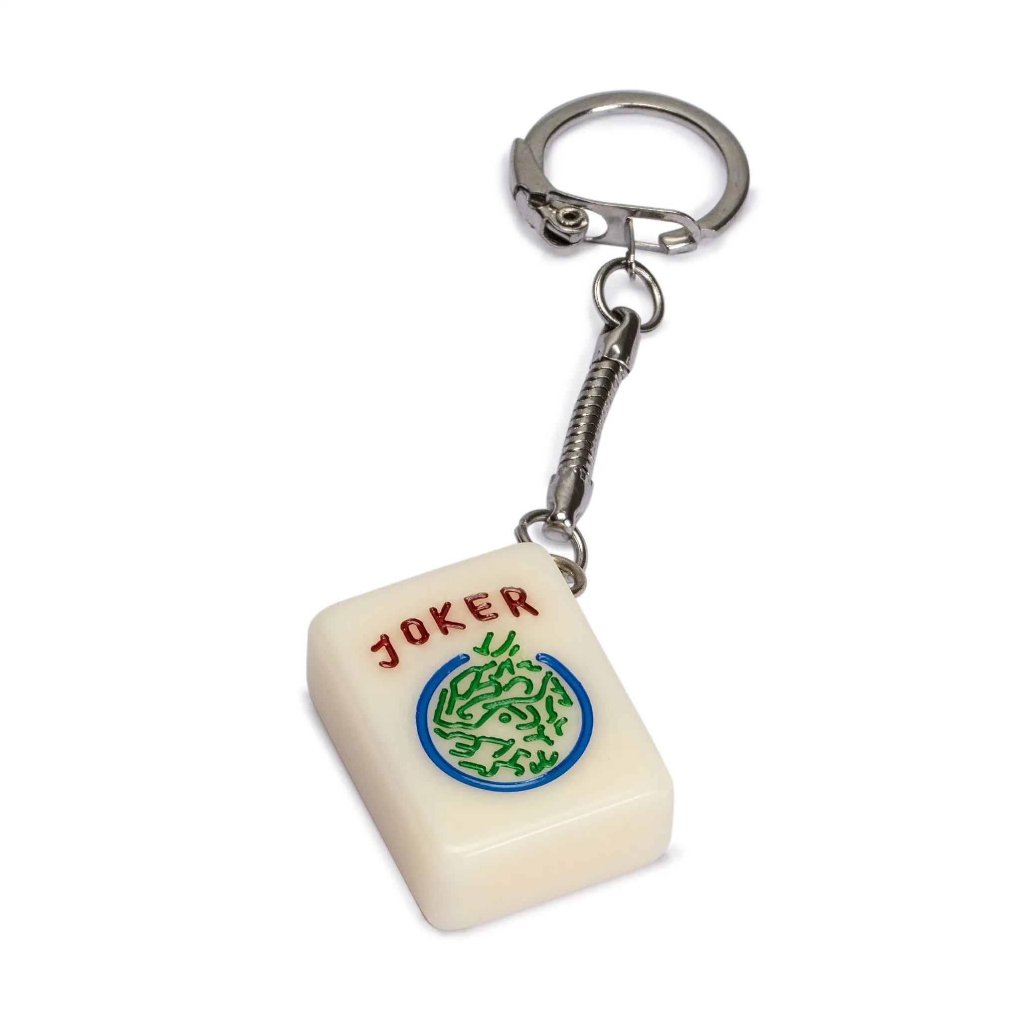 Mahjong-Inspired Keychain Set: Stylish Collection of 4 Exquisite Tile Keychains