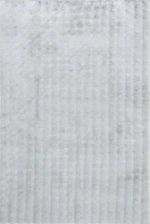Marill 270cm x 180cm Bubbly Washable Rug - Silver
