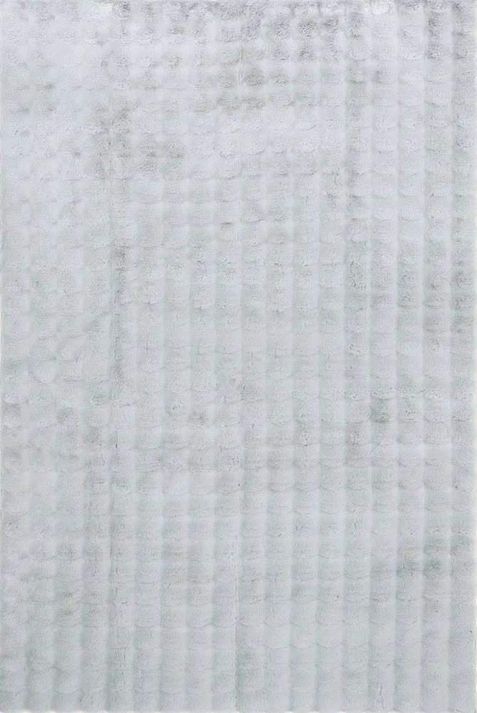 Marill 270cm x 180cm Bubbly Washable Rug - Silver
