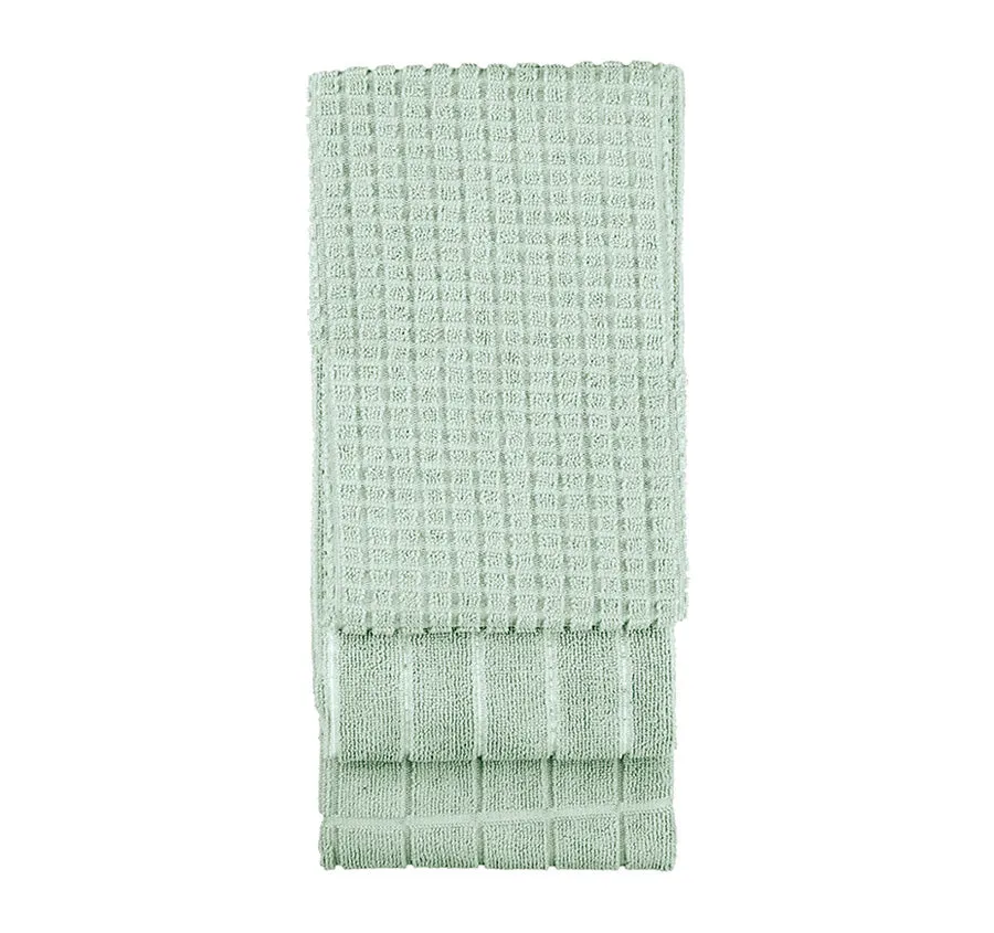 Microfibre 3 Pack Tea Towel Sage