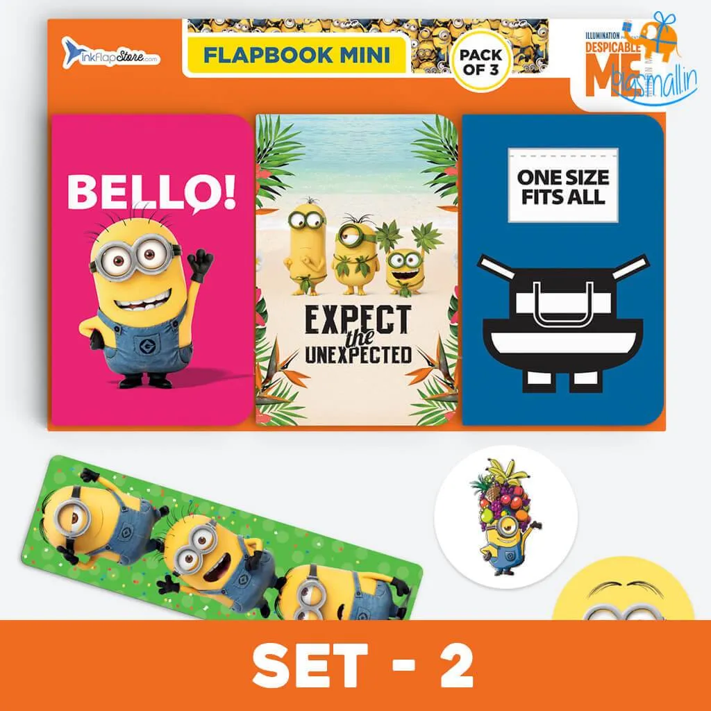 Minions Flapbook - Pack Of 3