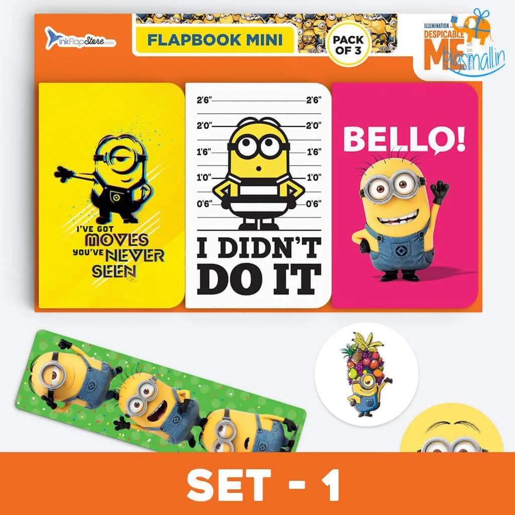 Minions Flapbook - Pack Of 3