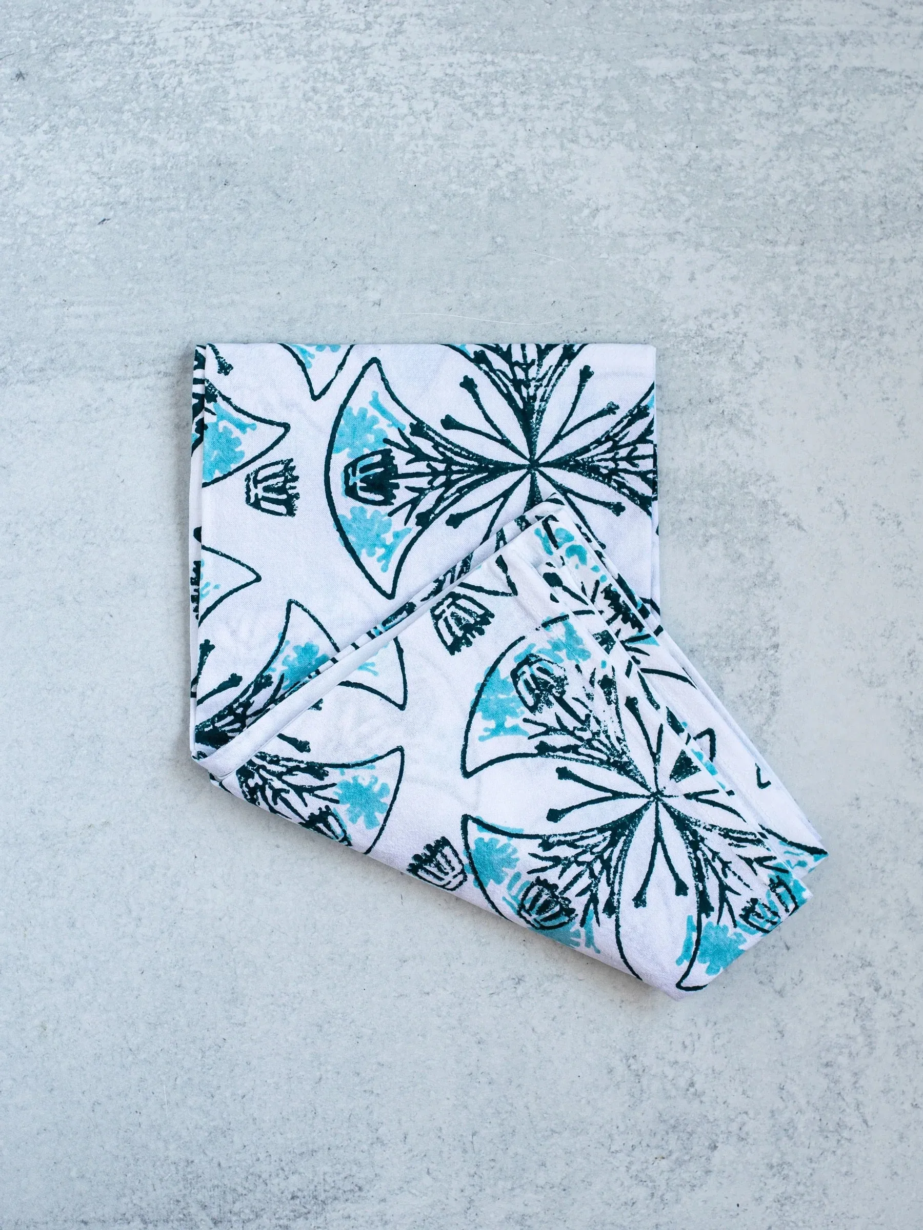 Mosaic Midnight & Saltwater Tea Towel