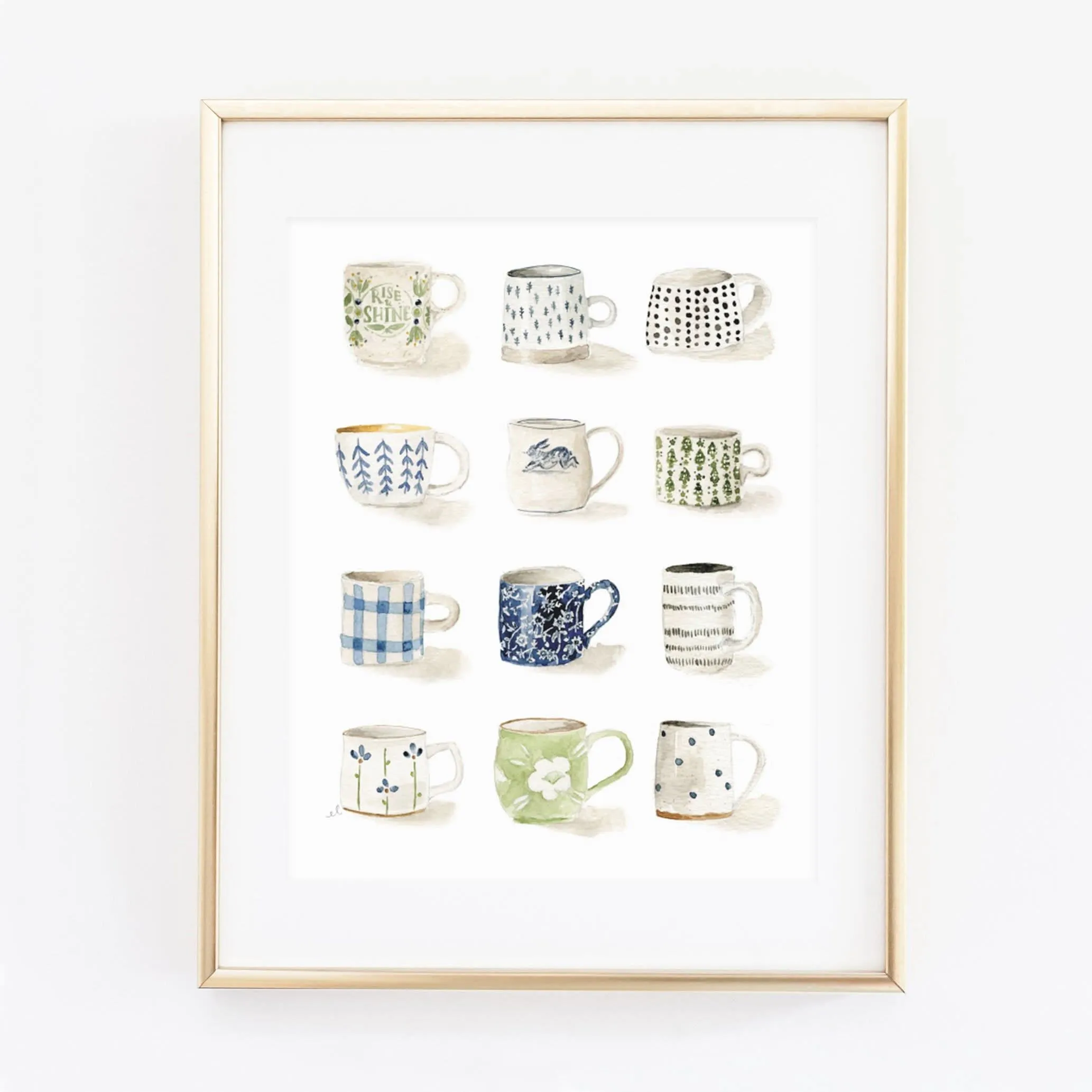 mugs art print