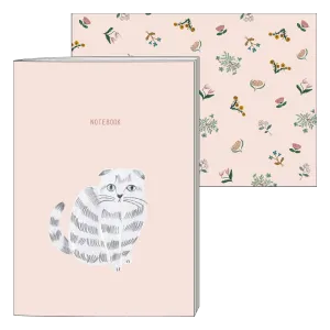 Notebook A5 - Cat Pink