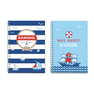 Notebooks, Set of 2<br/>Nautical