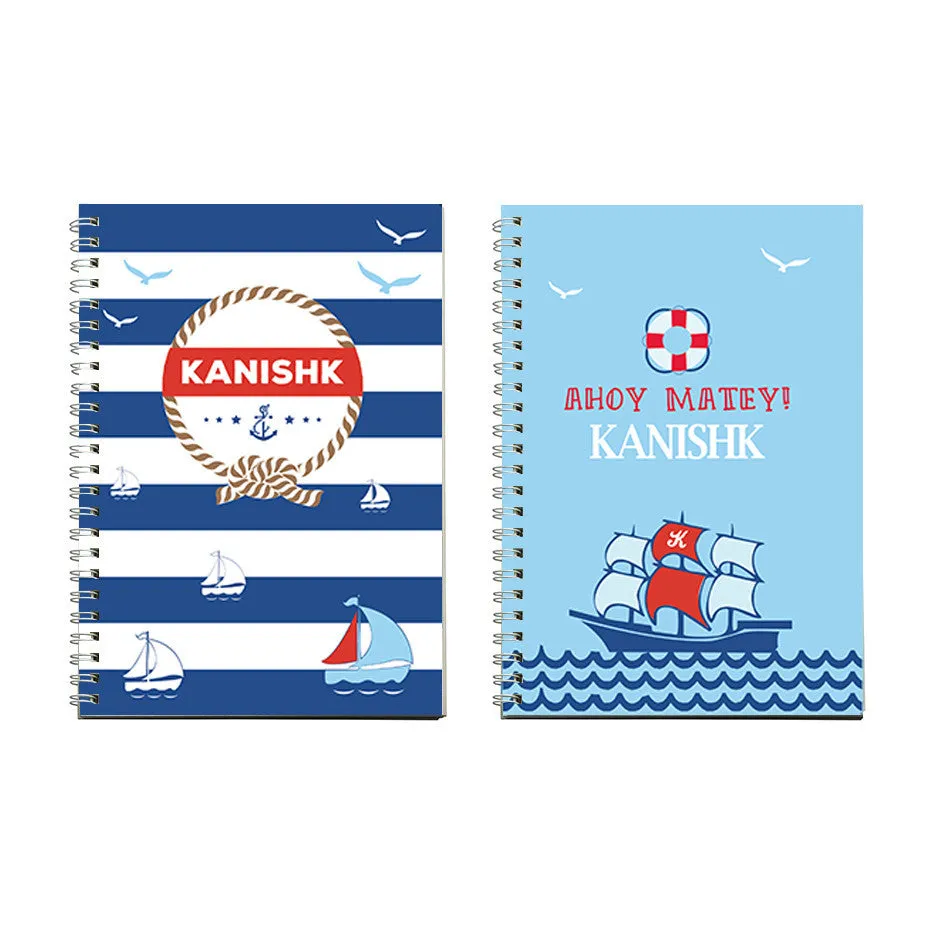 Notebooks, Set of 2<br/>Nautical