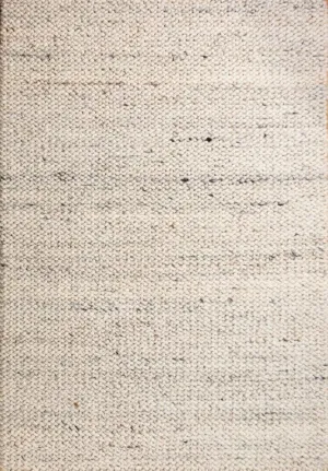 Ola Wave 290 x 200 cm New Zealand Wool Rug - Speckled Grey