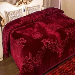 OMAJA HOME Floral Double Mink Blanket For Heavy Winter (Silk, Multicolor), 500 TC