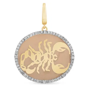 Oval Scorpio Charm