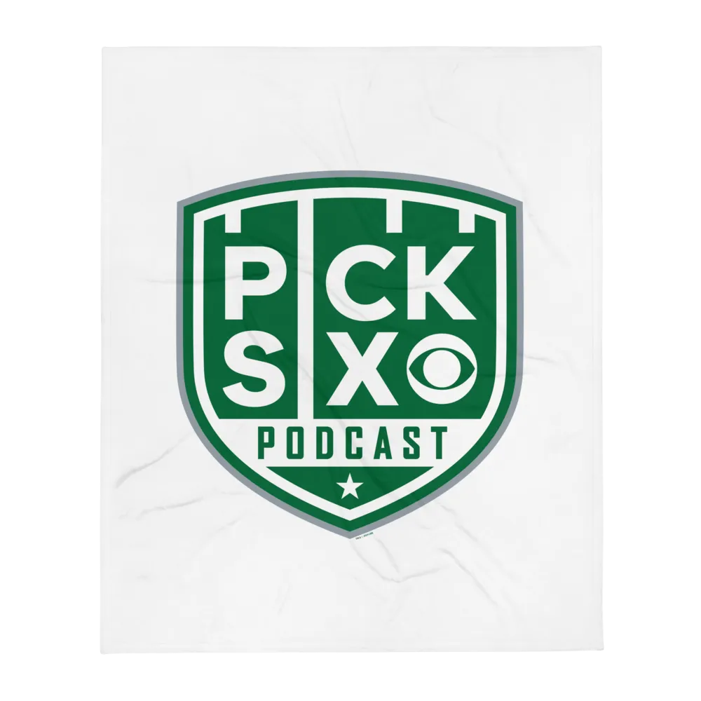 Pick Six Podcast Logo Throw Blanket
