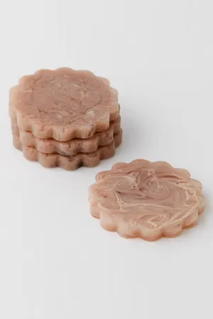 Pilbeam Living Estila Coasters Set Of 4 Rosewood