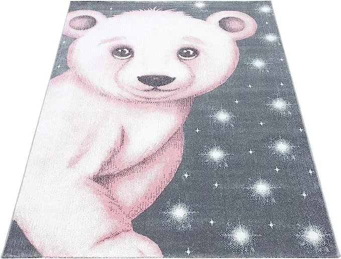 Pink Bear Kids Rug - Bambi