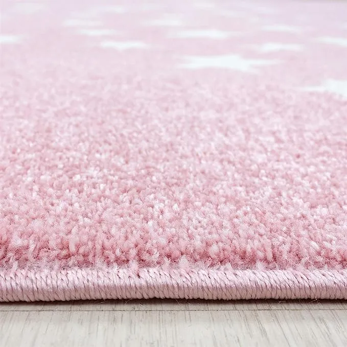 Pink Stars Kids Rug - Bambi