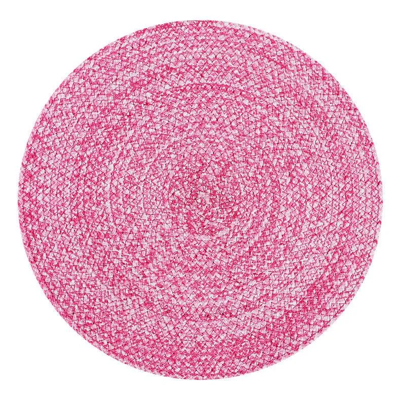 Polyster Round Coaster Set (6 PCS Set) Machine Washable Absorbent Size: 15 inch Diameter