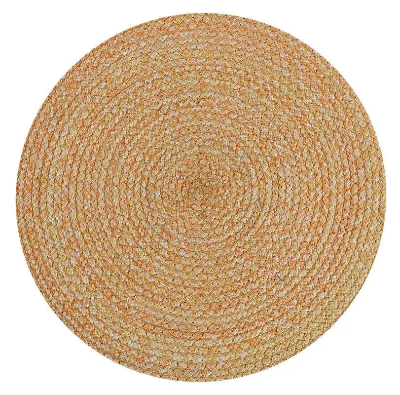 Polyster Round Coaster Set (6 PCS Set) Machine Washable Absorbent Size: 15 inch Diameter