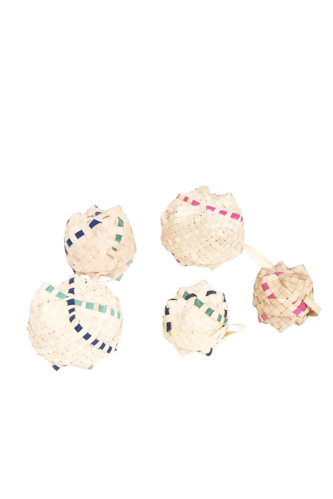 Raffia Jewellery Gift Baskets - Natural/Blue & Aqua