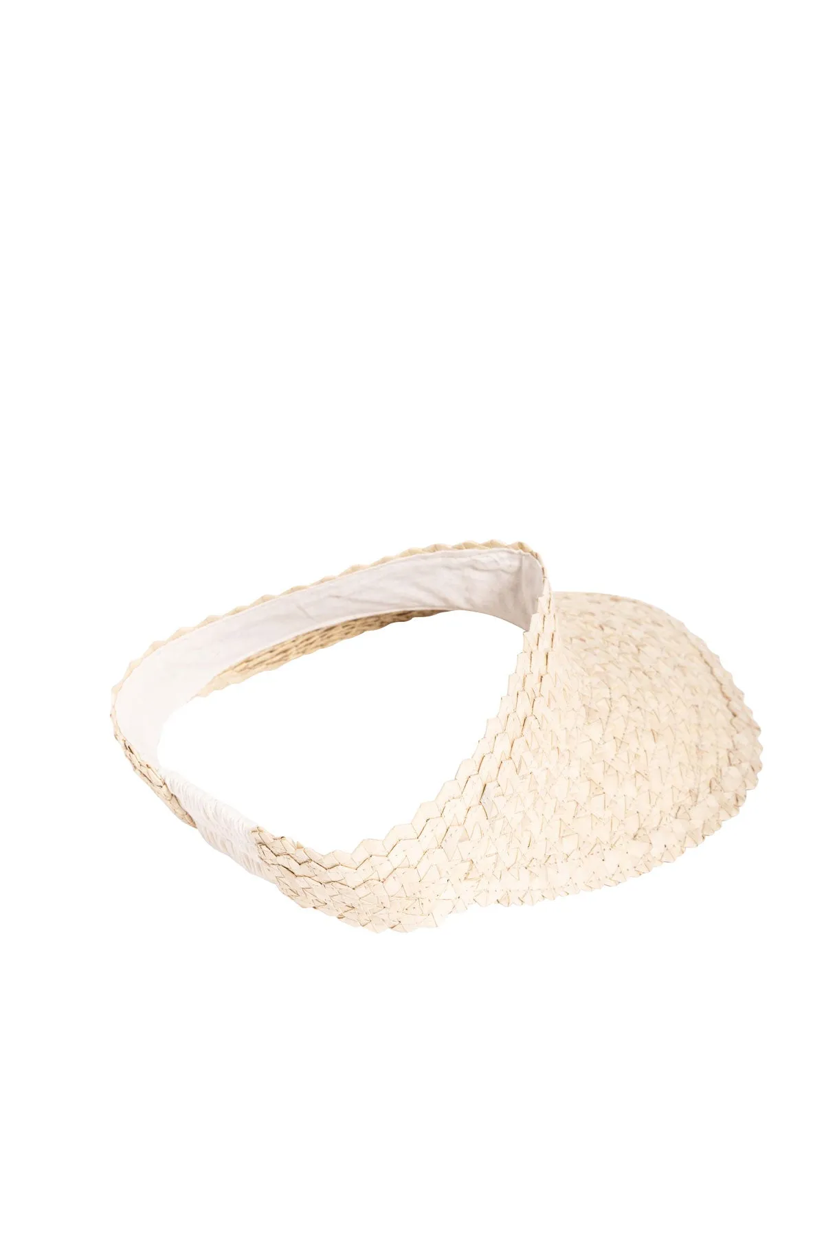 Raffia Sun Visor in Natural
