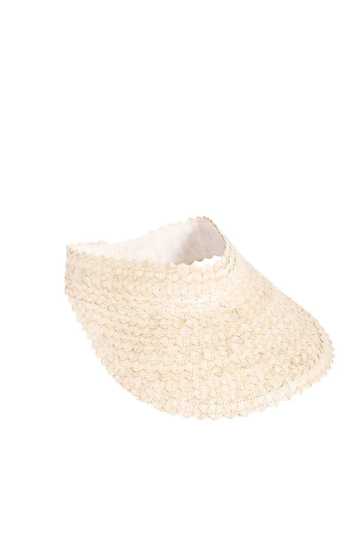 Raffia Sun Visor in Natural