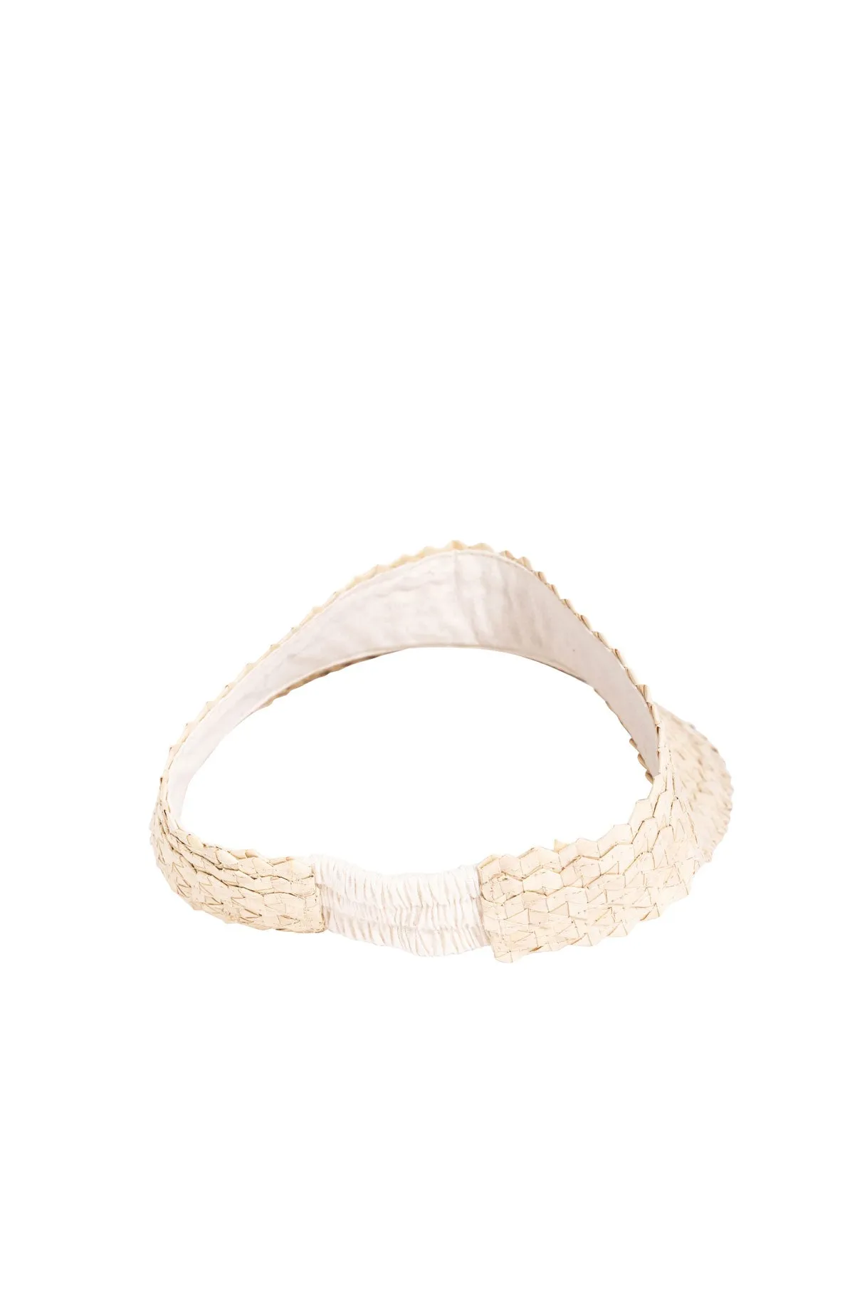 Raffia Sun Visor in Natural