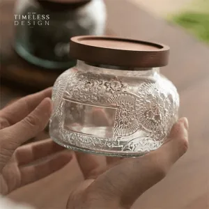 Rand Vintage Wooden Lid Sealed Glass Jar (750ml)