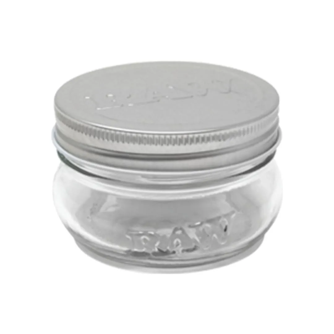 Raw Mason Jar with Tin Lid