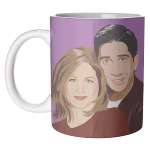 Ross & Rachel From Friends Art Wow Mug