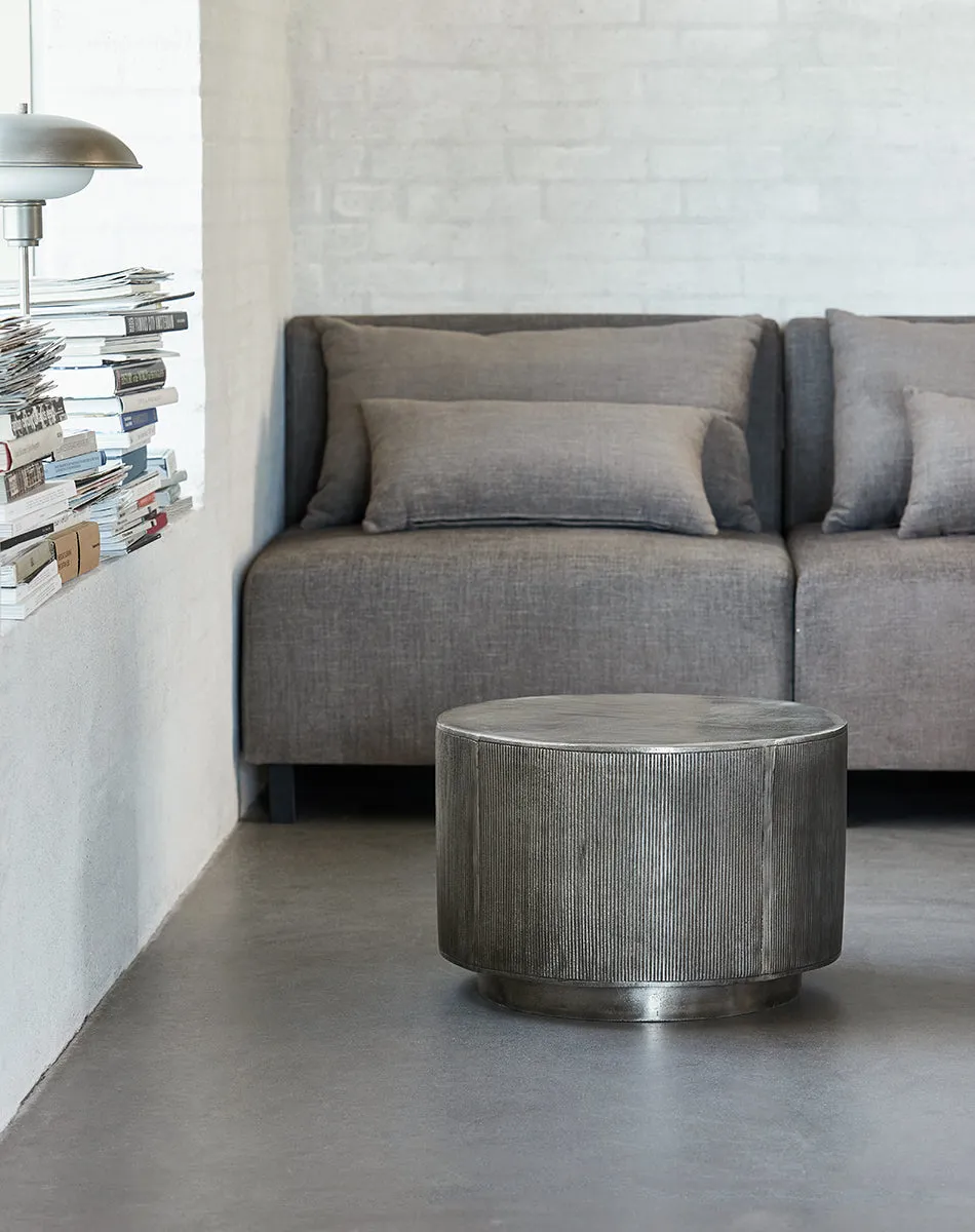 Rota Brushed Silver Coffee Table