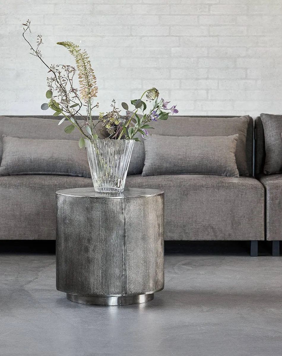 Rota Brushed Silver Coffee Table