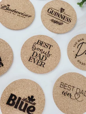 Rough Cut Dezigns, Thin Cork Coasters