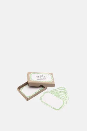Small Loopy Green Labels Pack of 50