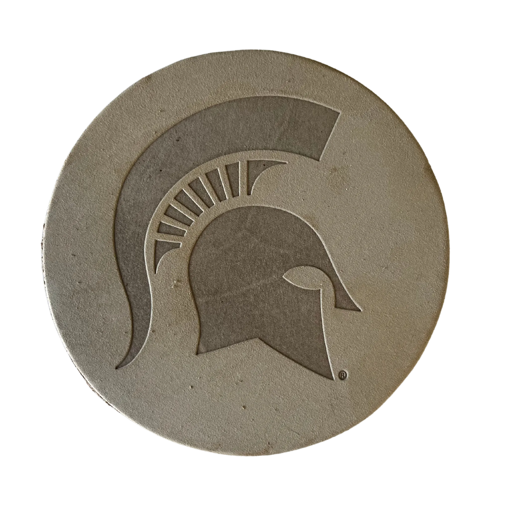 Spartan Helmet Leather Coaster - Set of 4