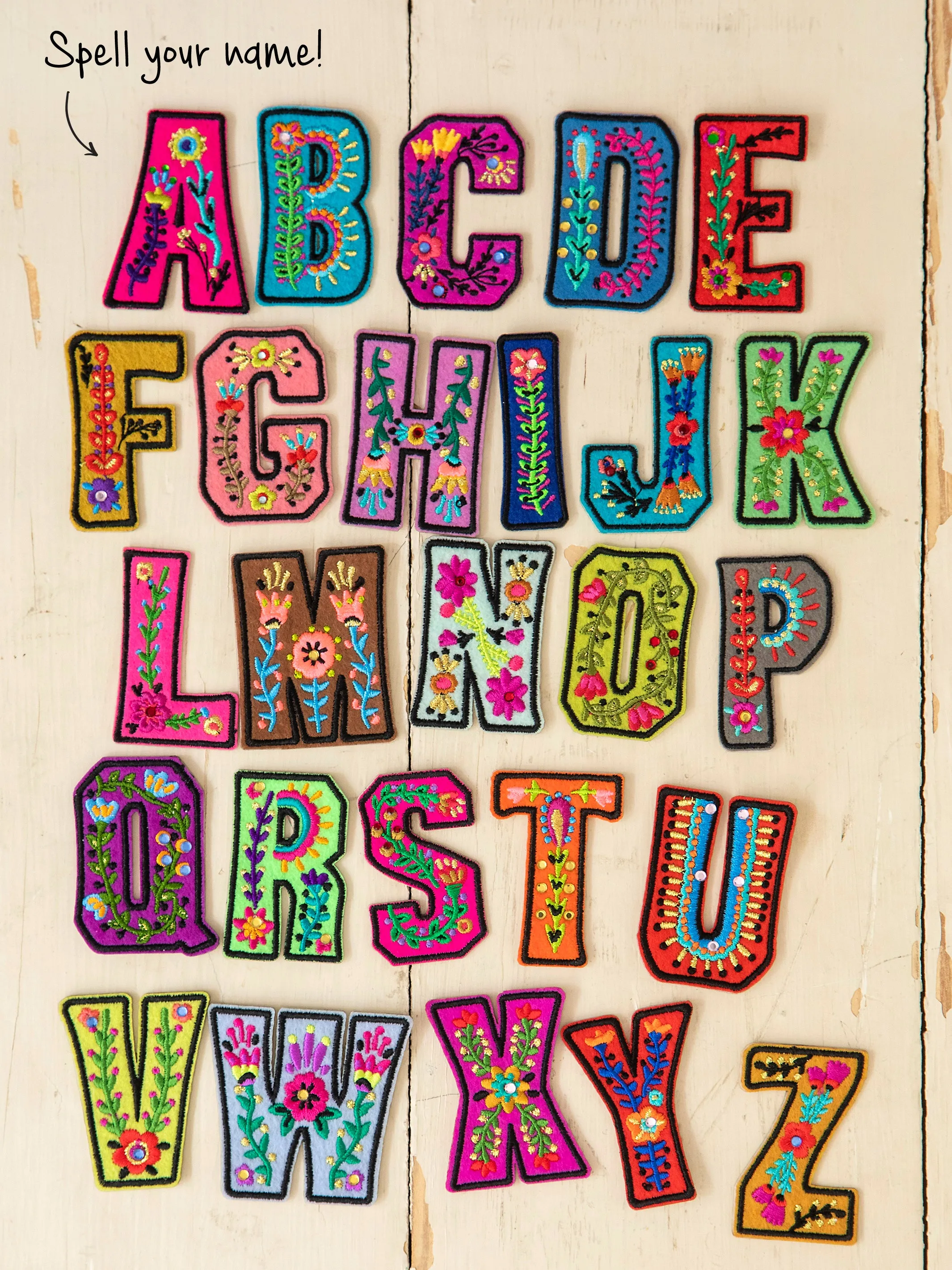 Stick-On Letter Patch - K