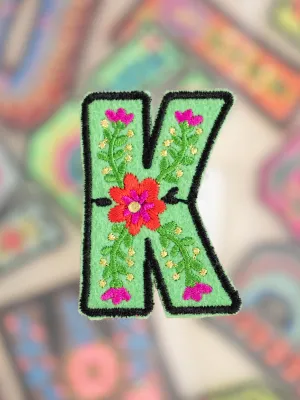 Stick-On Letter Patch - K