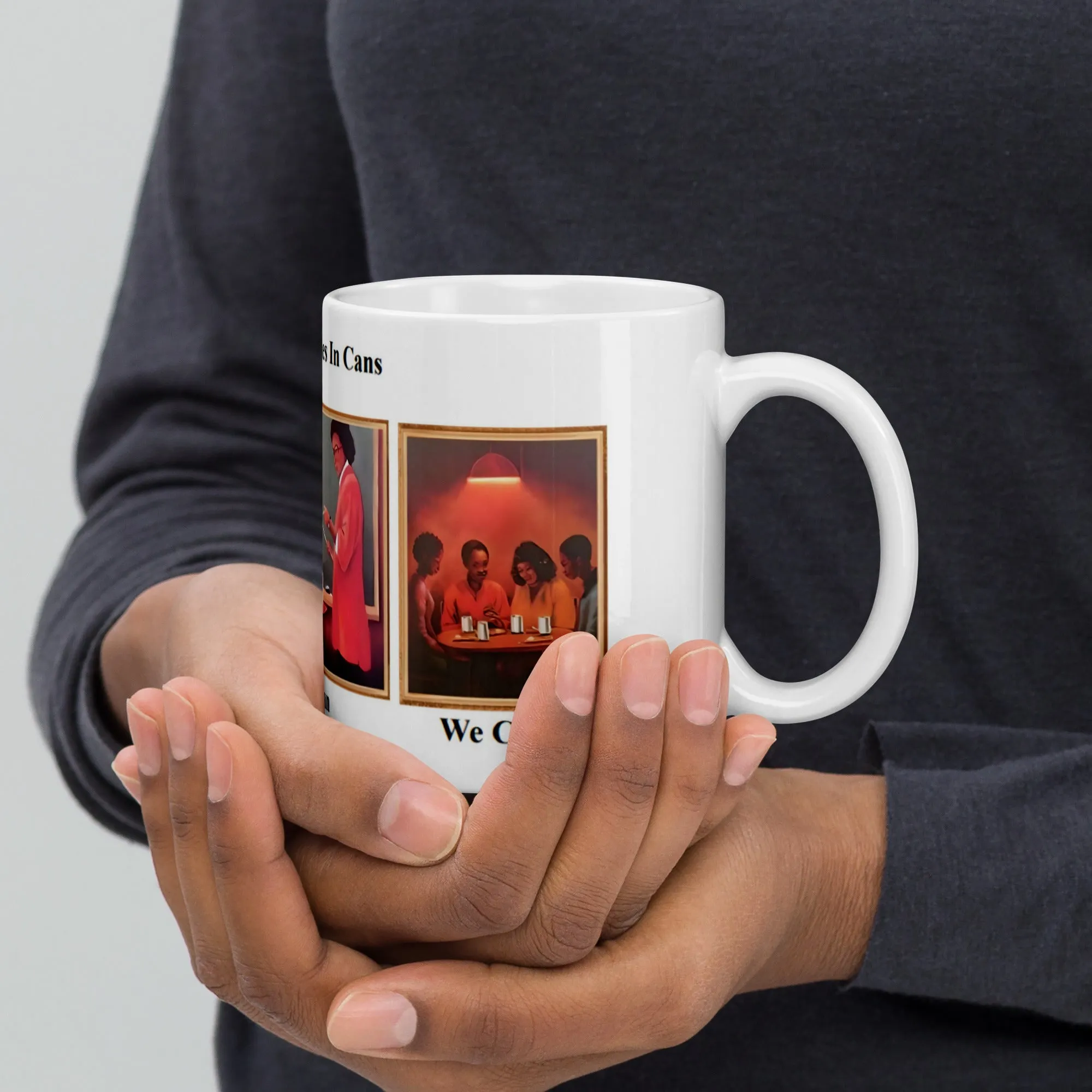 Success Comes In Cans Ceramic Mug / Coffee or Tea Cup / Black Art / African American Art / Motivational Art / Family / Positive Black Images