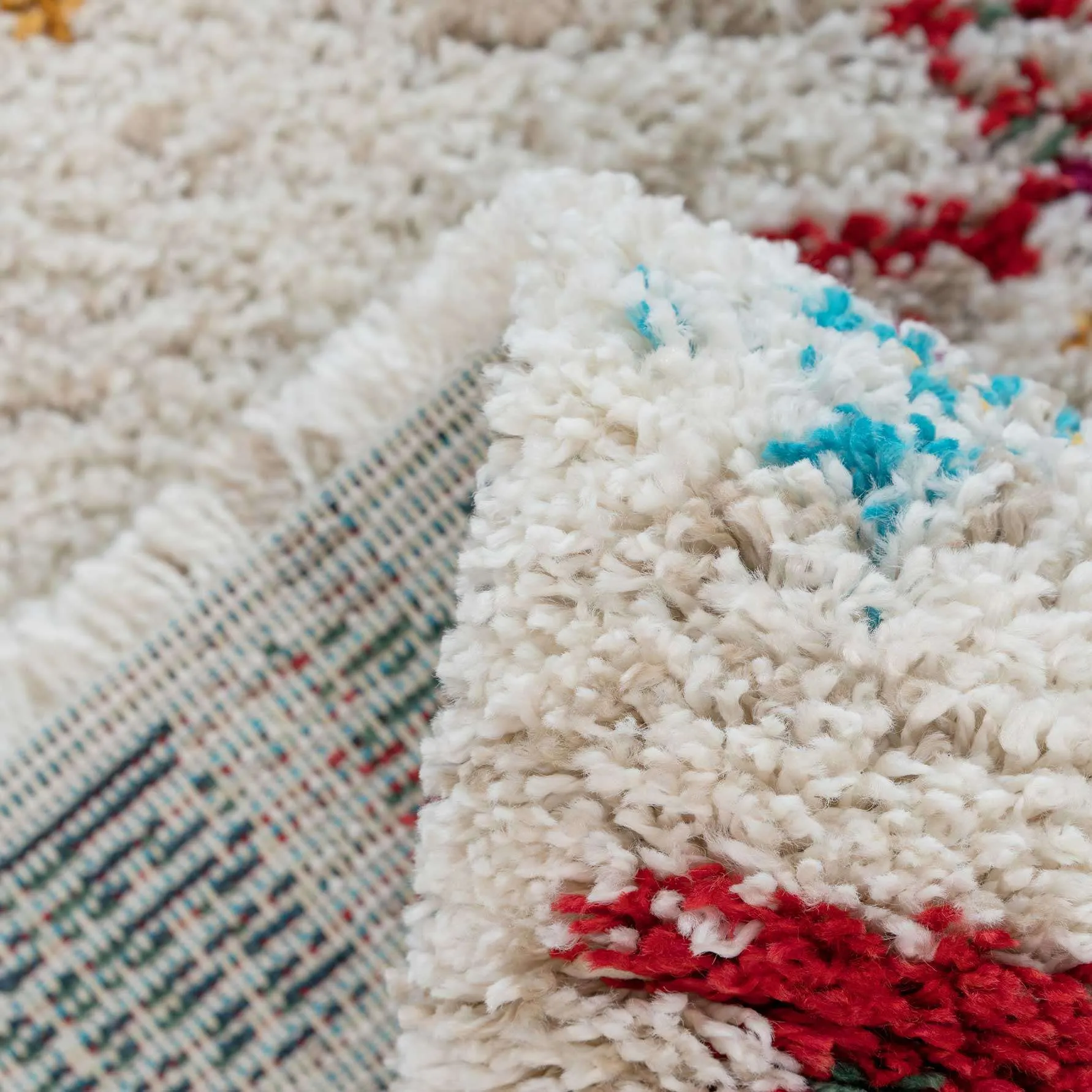 Super Soft Diamond Shaggy Rug - Neroli