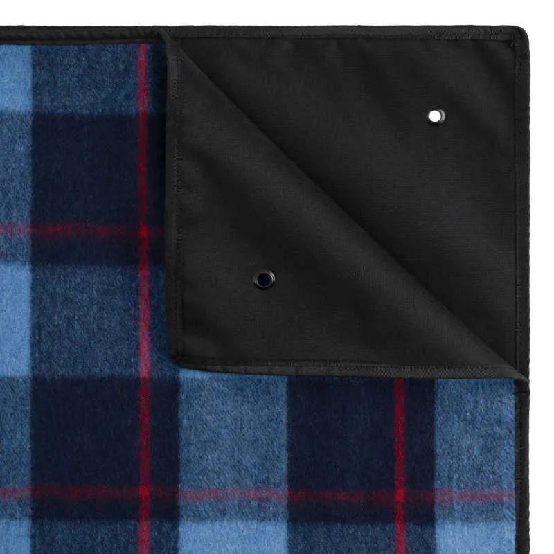 Swiss Link | Wool Picnic Blanket | Sky Blue