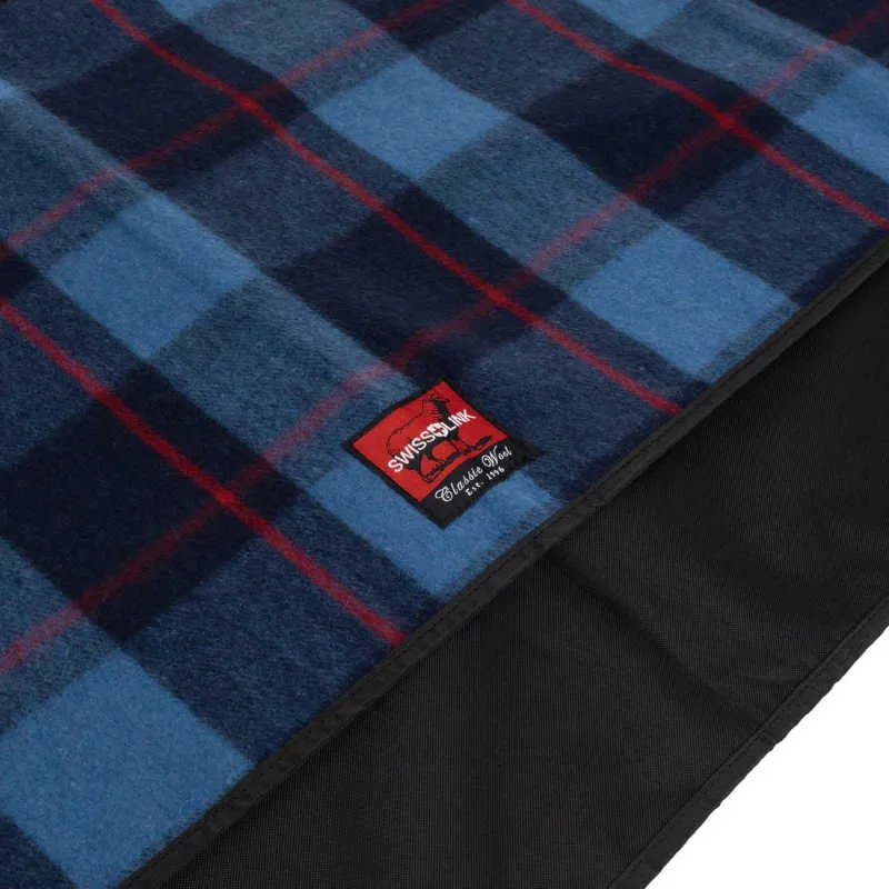 Swiss Link | Wool Picnic Blanket | Sky Blue
